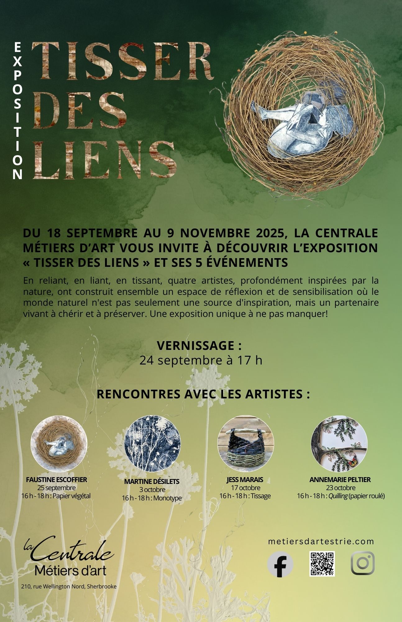 AFFICHE 18x24 Tisser des liens (11 x 17 po)